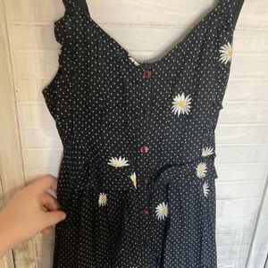 Polka dot daisy free people dress size small
